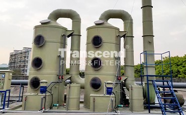 创升槽外立式泵废气塔喷淋塔应用